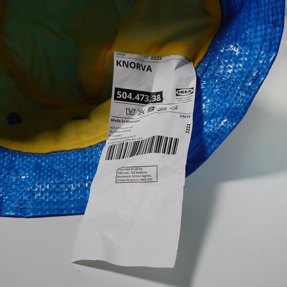 IKEA Tarp Blue Yellow Gold Bucket Hat Retro Y2K FREE WITH BUNDLE :) - Picture 5 of 8